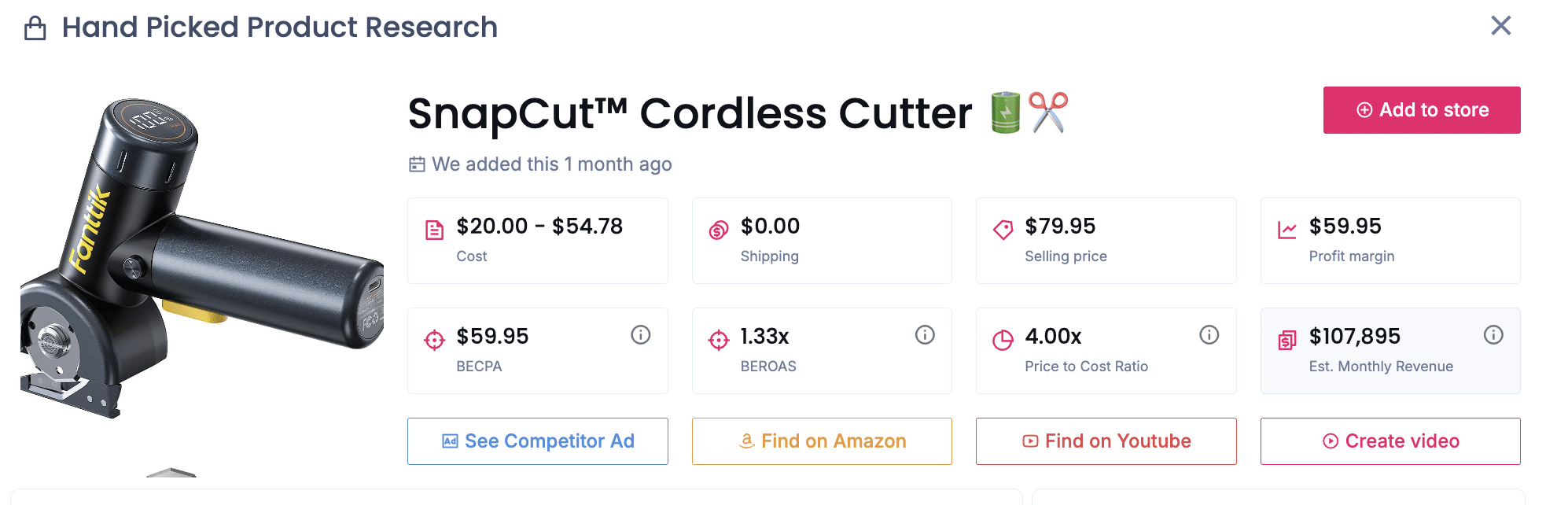 SnapCut Cordless Cutter